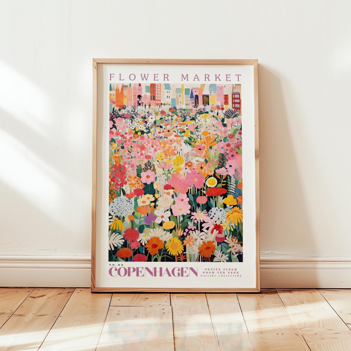 Copenhagen Flower Market Poster - Posters - Flower Poster