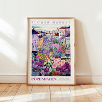 Copenhagen Flower Market Poster - Posters - Flower Poster