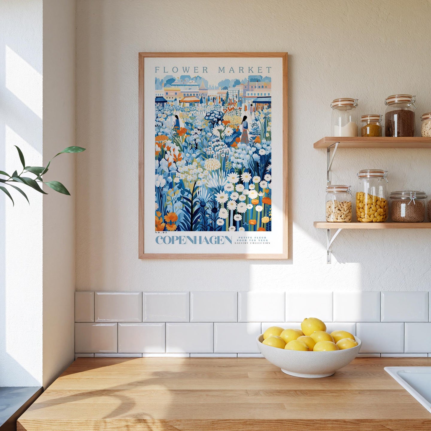 Copenhagen Flower Market Poster - Posters - Flower Poster