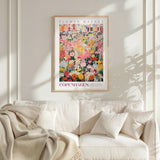 Copenhagen Flower Market Poster - Posters - Flower Poster