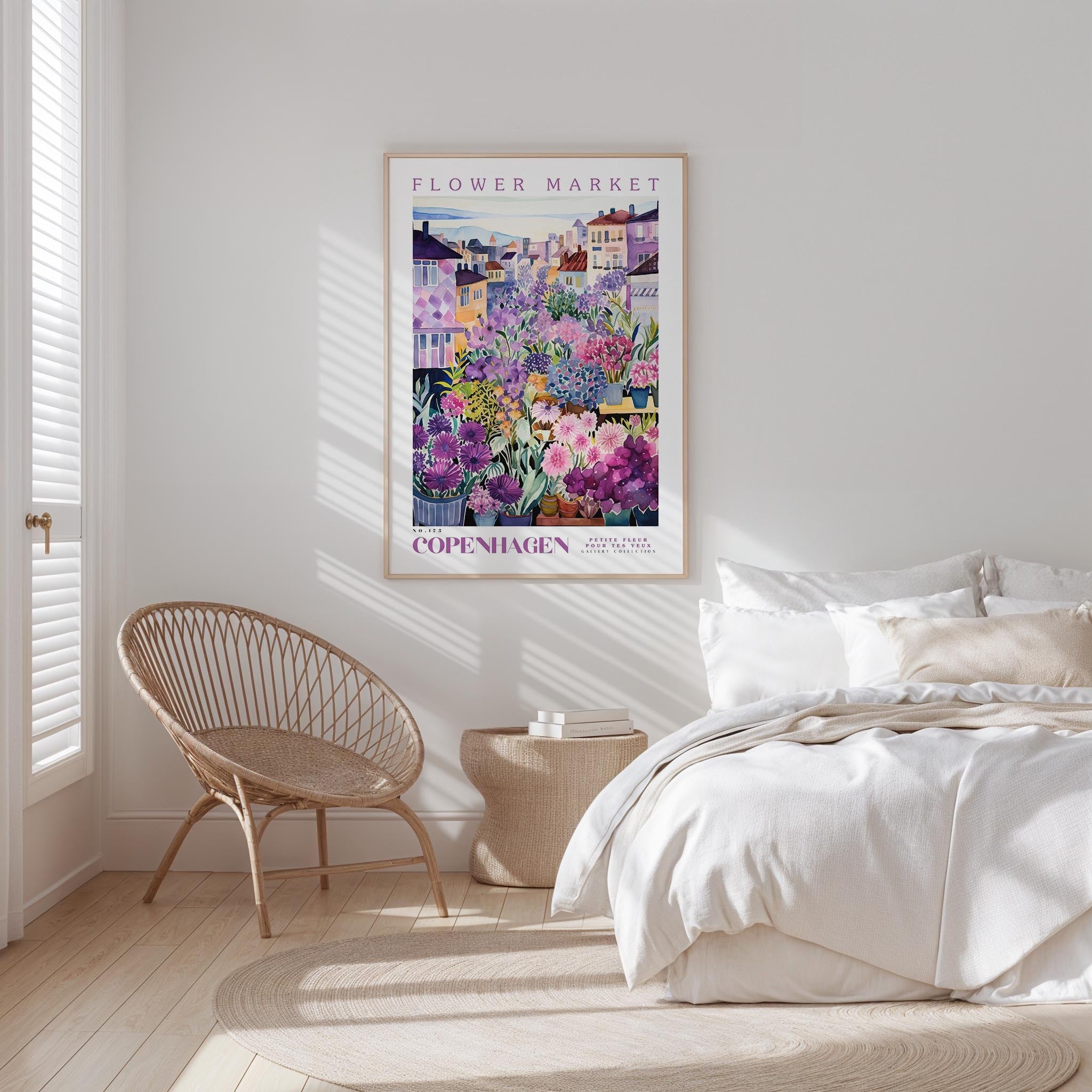 Copenhagen Flower Market Poster - Posters - Flower Poster
