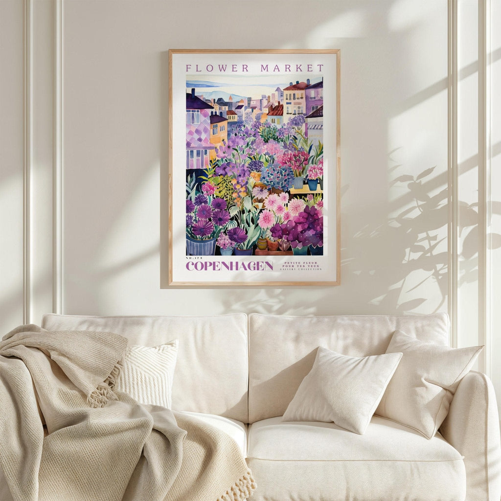 Copenhagen Flower Market Poster - Posters - Flower Poster