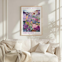 Copenhagen Flower Market Poster - Posters - Flower Poster