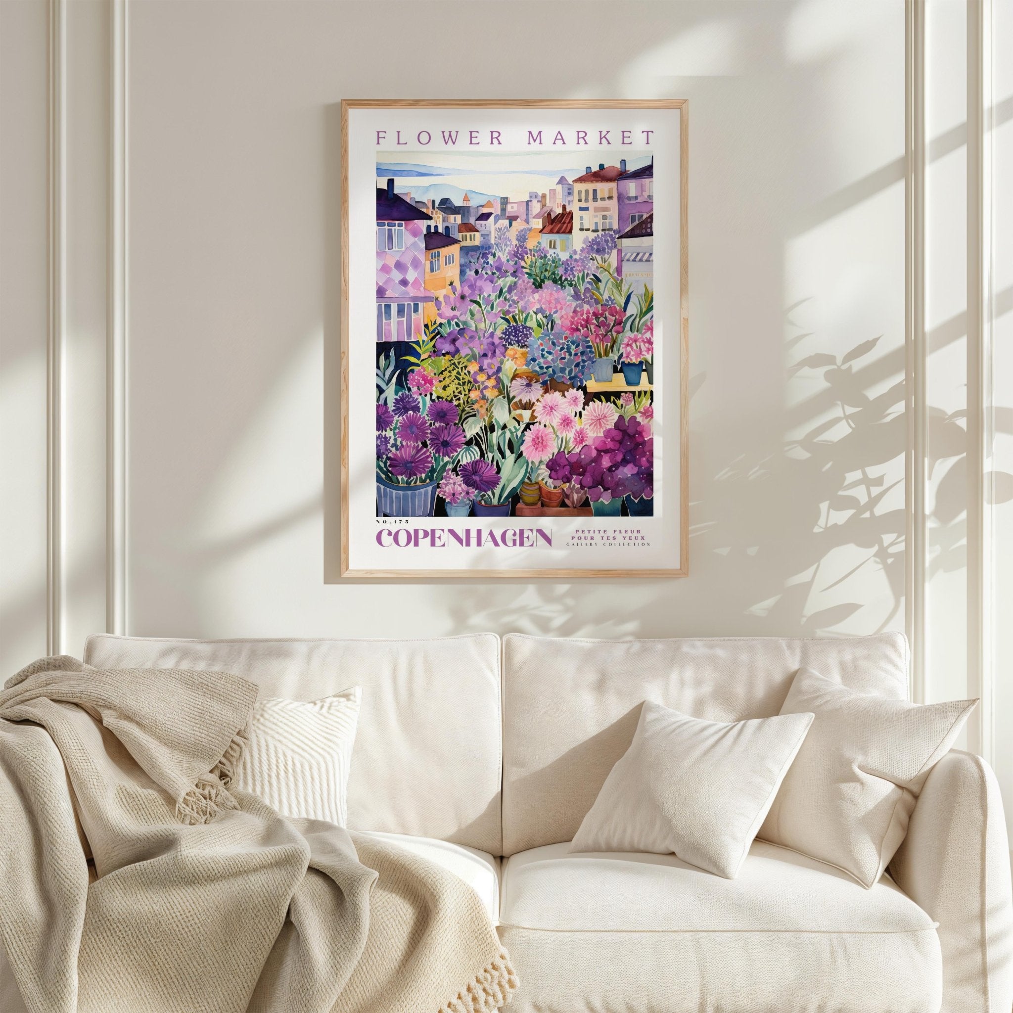 Copenhagen Flower Market Poster - Posters - Flower Poster