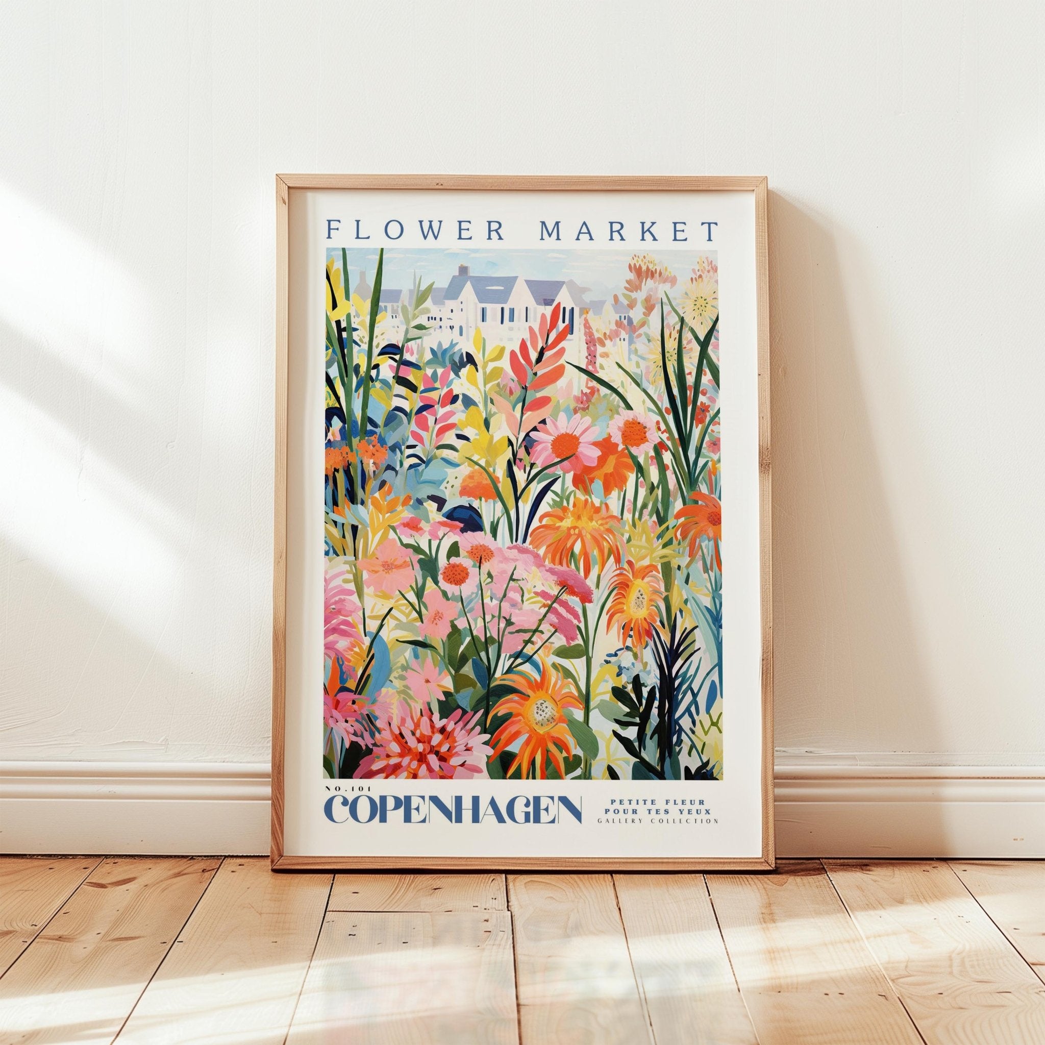 Copenhagen Flower Market Poster - Posters - Flower Poster