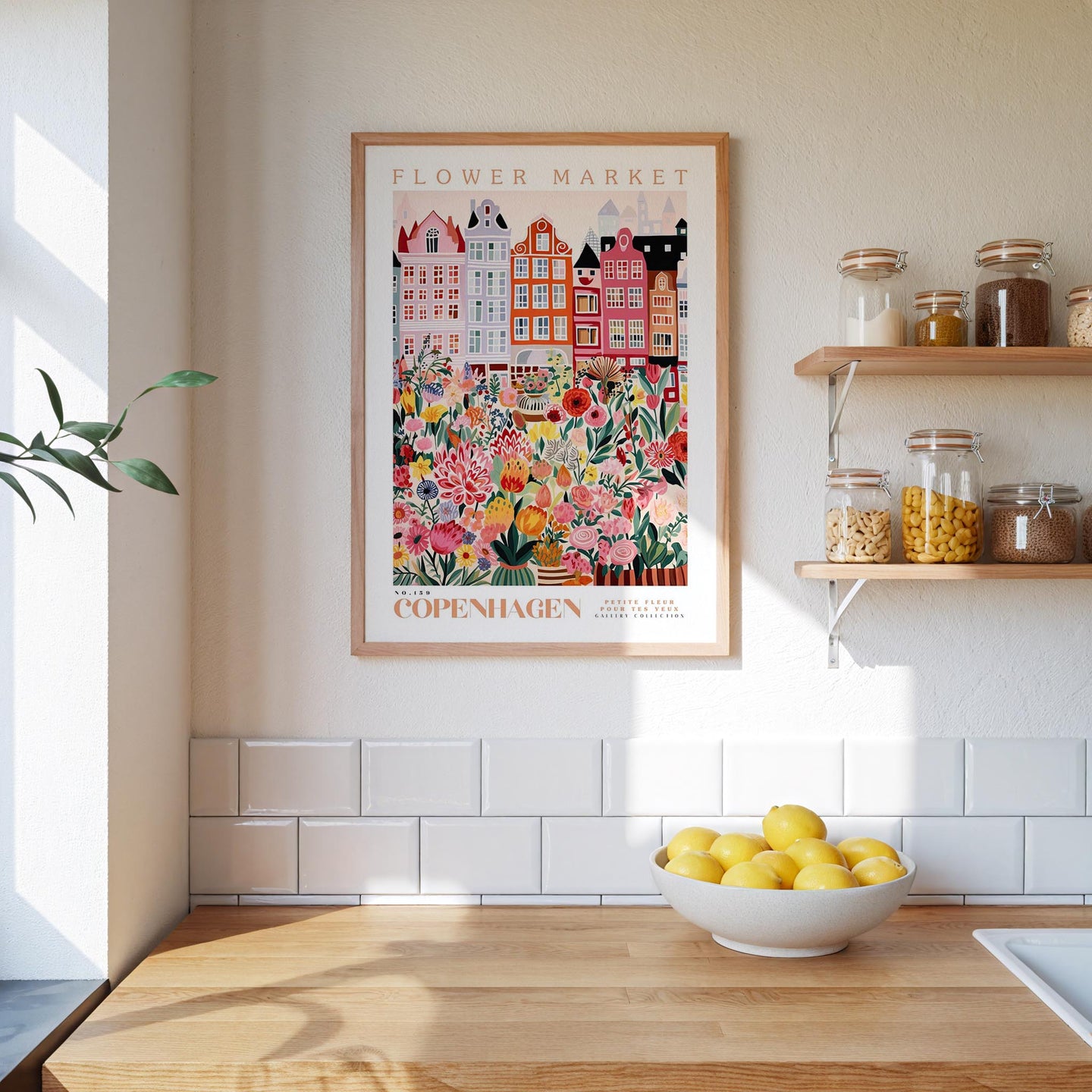 Copenhagen Flower Market Poster - Posters - Flower Poster
