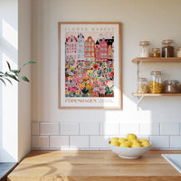 Copenhagen Flower Market Poster - Posters - Flower Poster