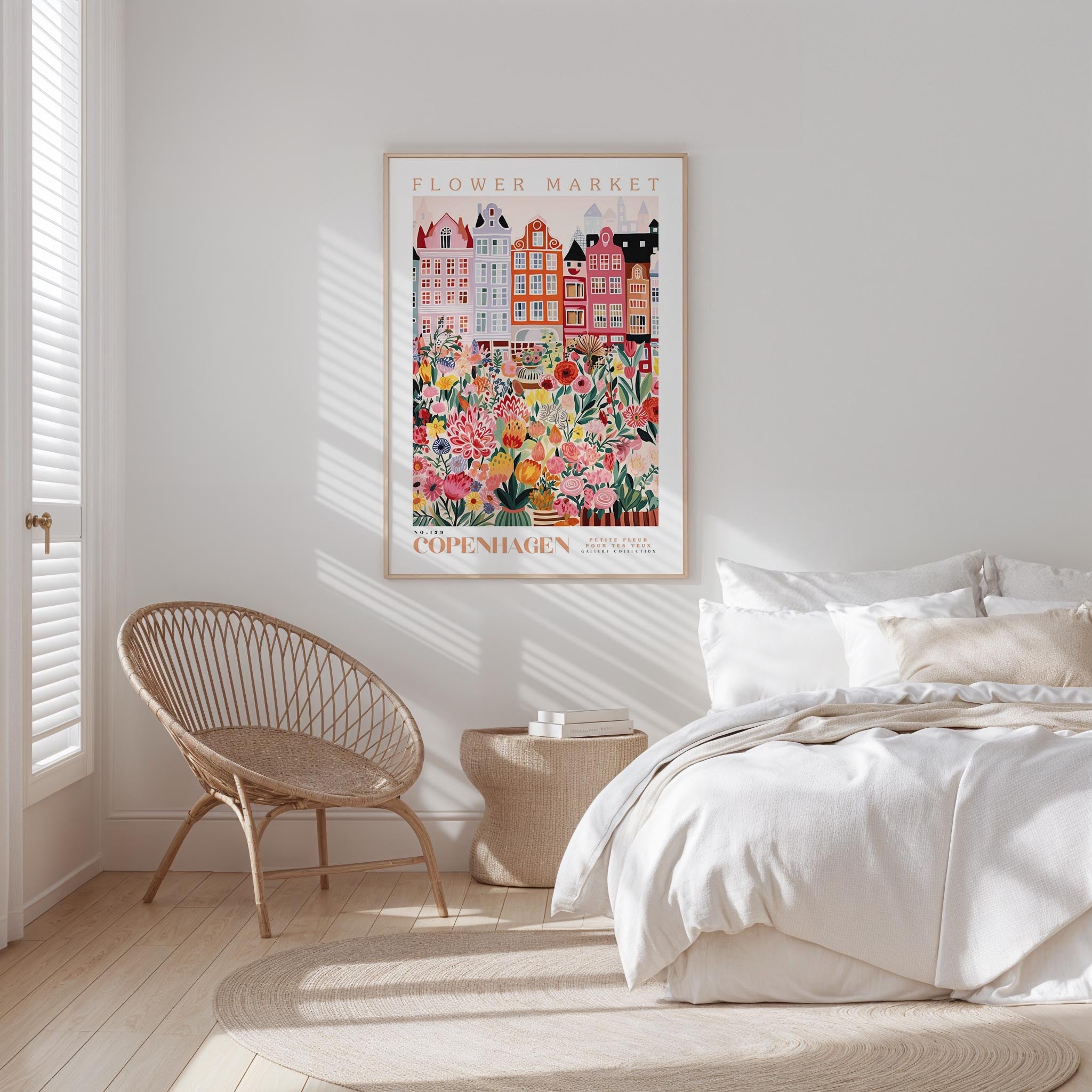 Copenhagen Flower Market Poster - Posters - Flower Poster