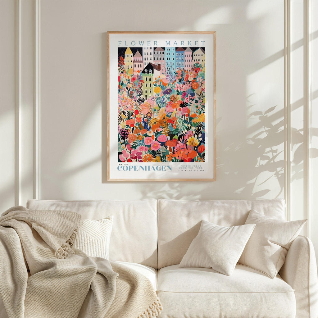 Copenhagen Flower Market Poster - Posters - Flower Poster