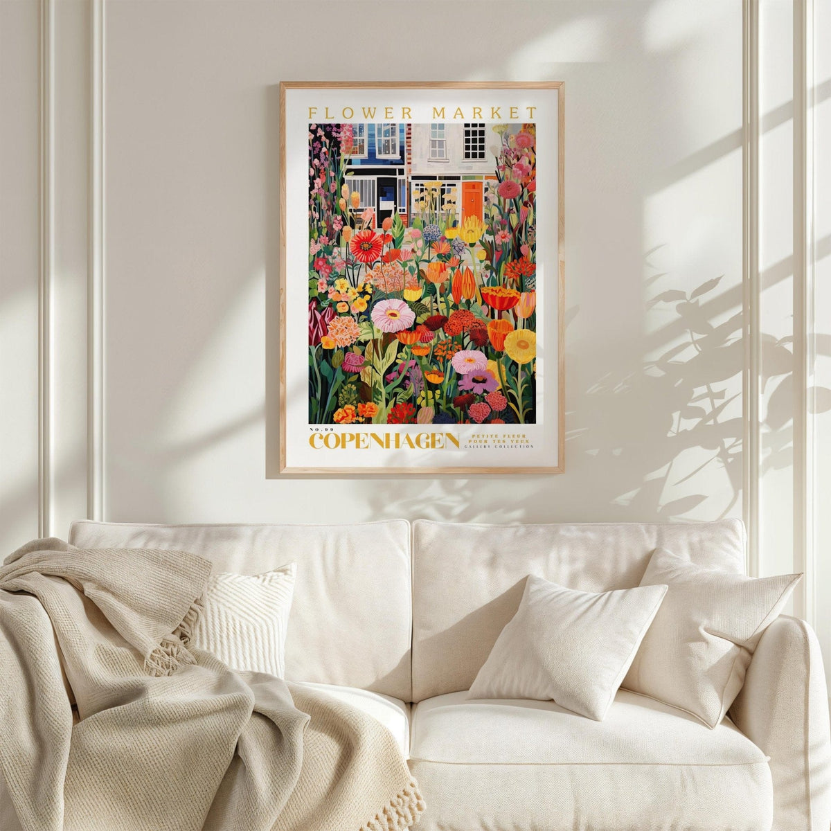Copenhagen Flower Market Poster - Posters - Flower Poster