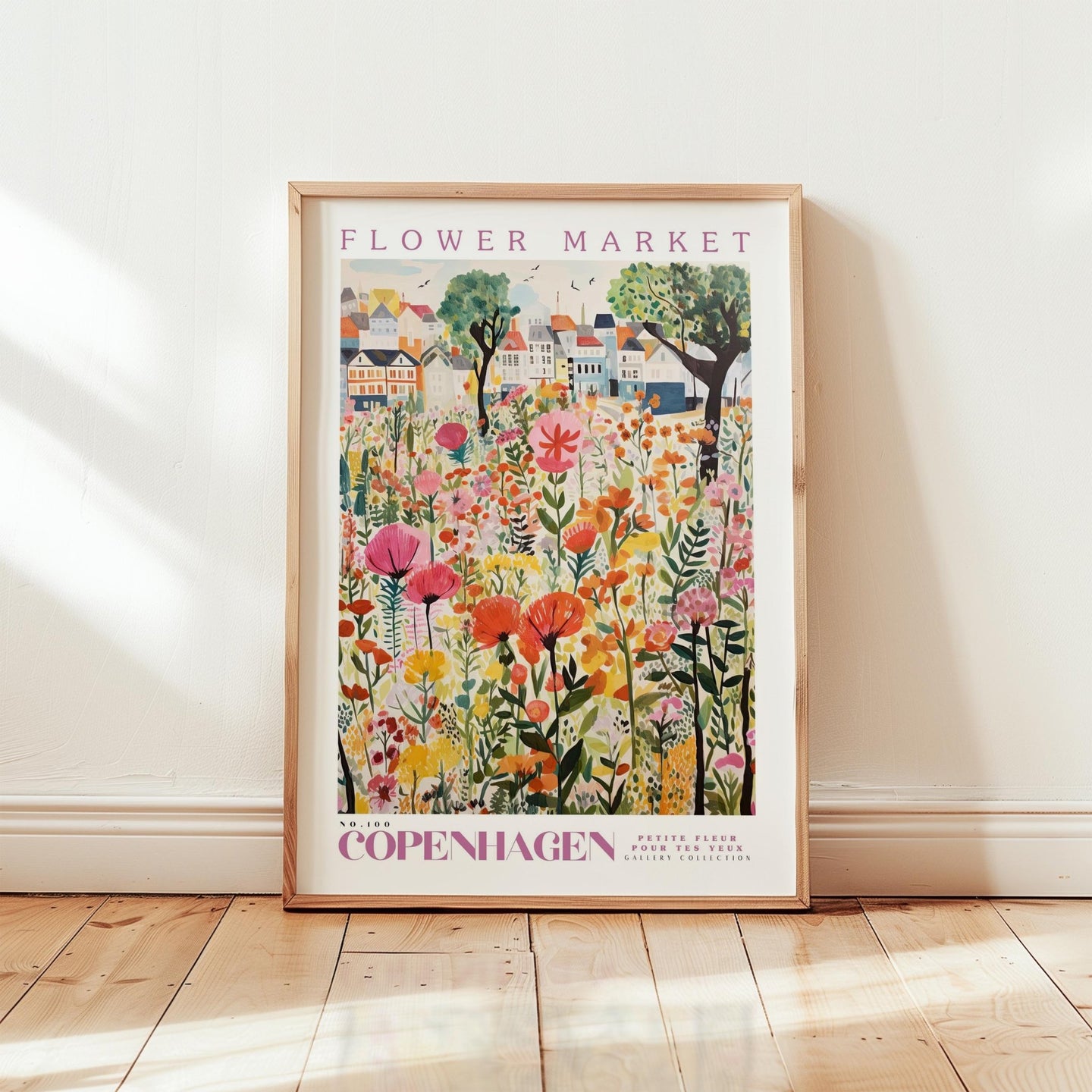Copenhagen Flower Market Poster - Posters - Flower Poster