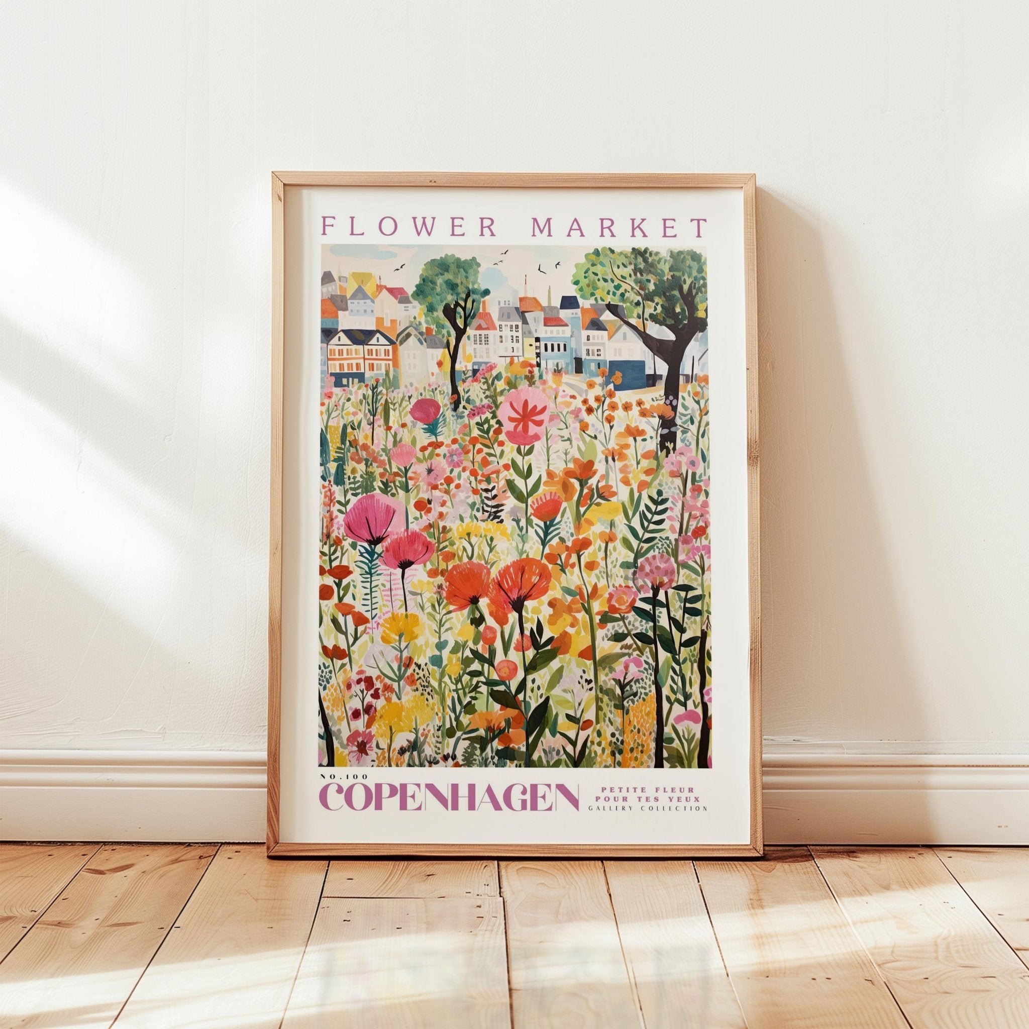 Copenhagen Flower Market Poster - Posters - Flower Poster