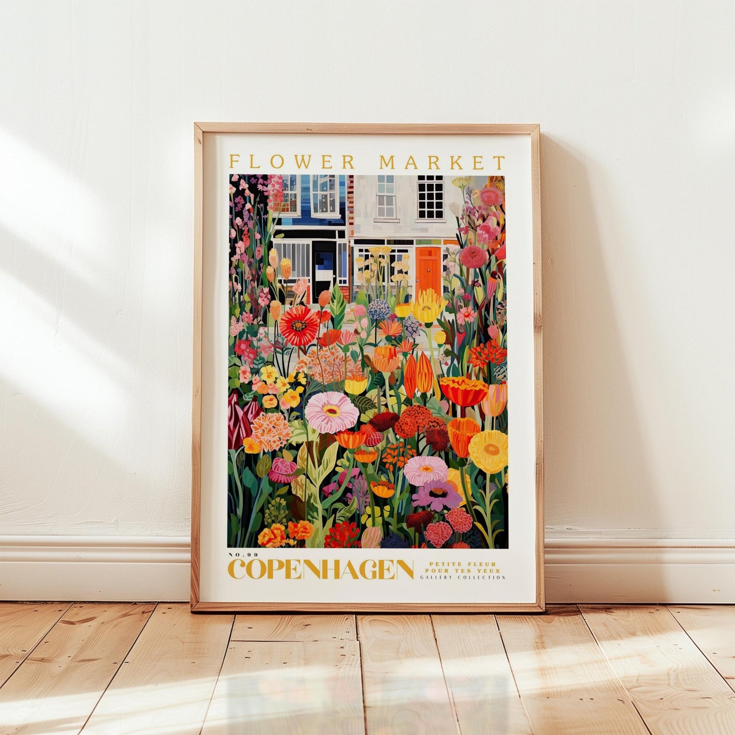 Copenhagen Flower Market Poster - Posters - Flower Poster