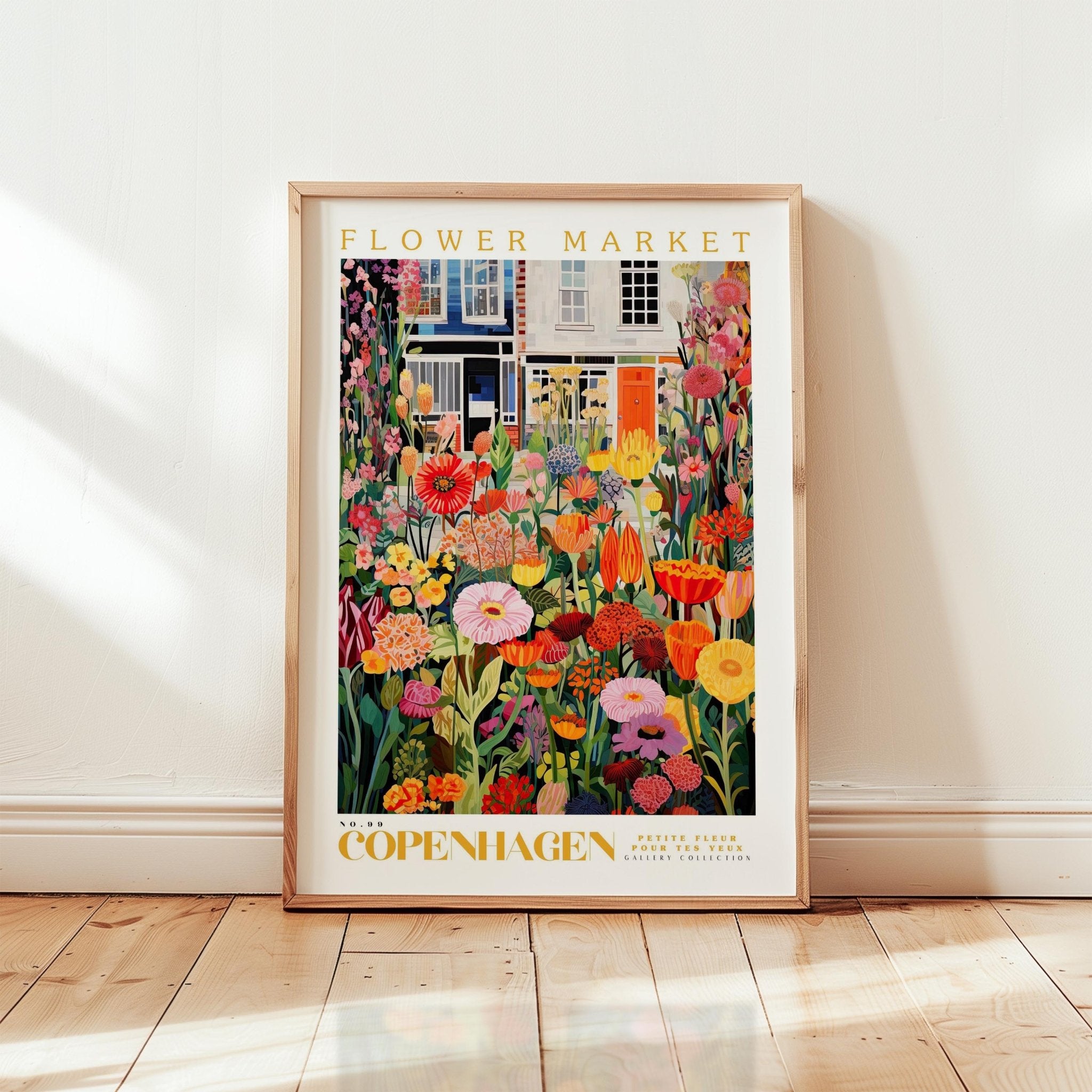 Copenhagen Flower Market Poster - Posters - Flower Poster