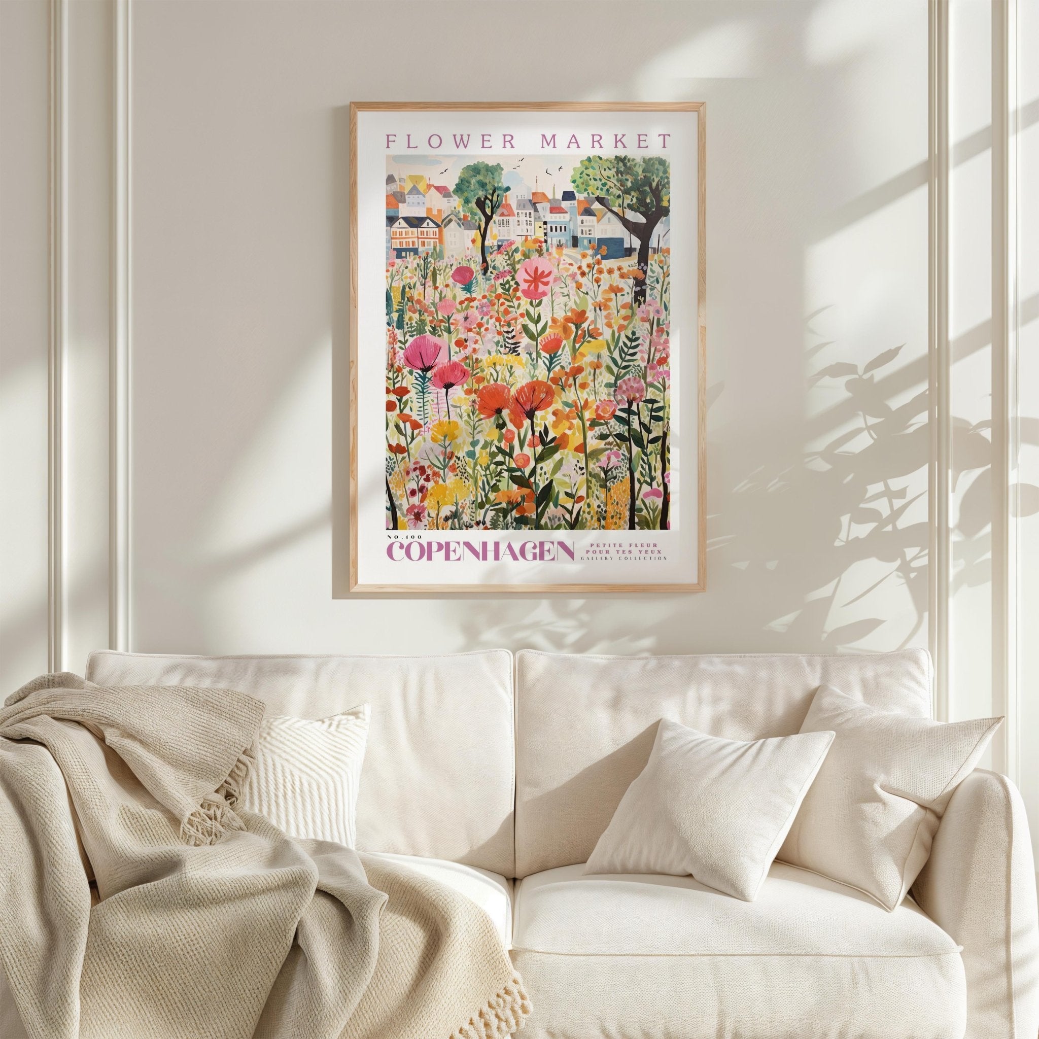 Copenhagen Flower Market Poster - Posters - Flower Poster
