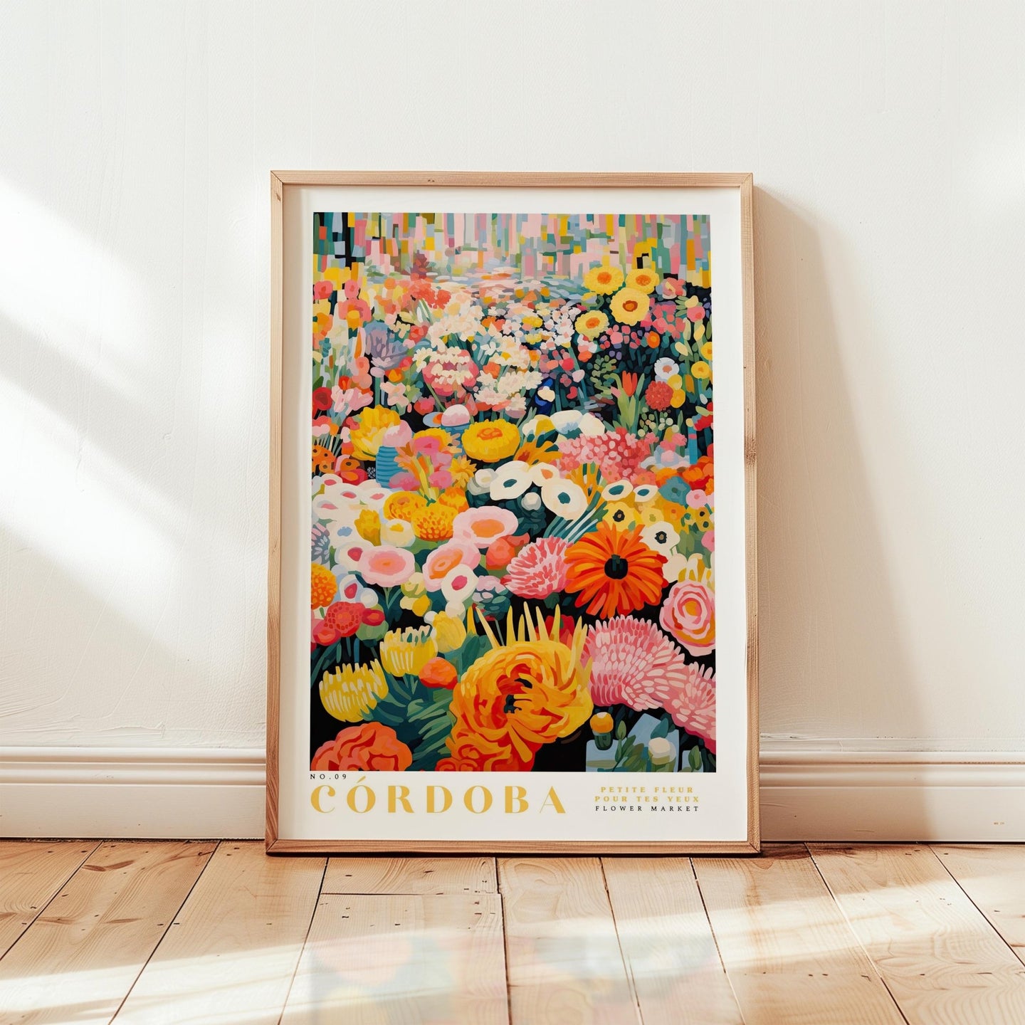 Cordoba Flower Market Poster - Posters - Flower Poster