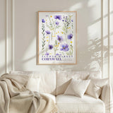 Cornwall Flower Market Poster - Posters - Flower Poster