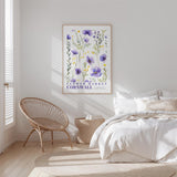 Cornwall Flower Market Poster - Posters - Flower Poster