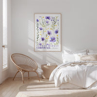 Cornwall Flower Market Poster - Posters - Flower Poster