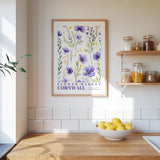 Cornwall Flower Market Poster - Posters - Flower Poster