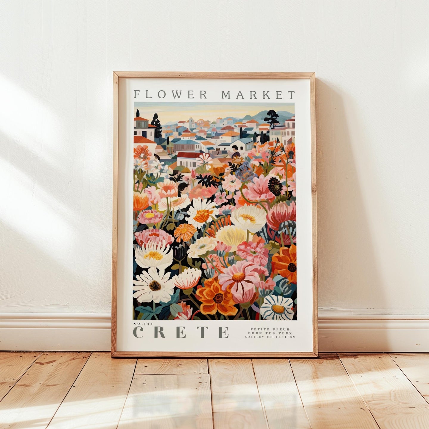 Crete Flower Market Poster - Posters - Flower Poster