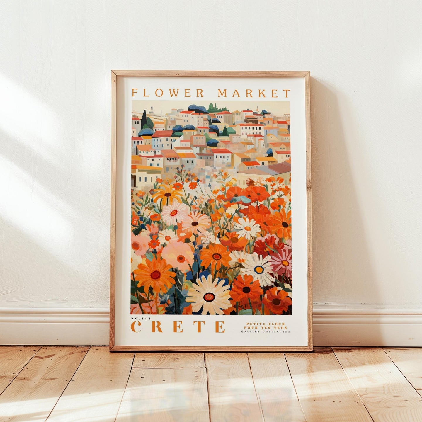 Crete Flower Market Poster - Posters - Flower Poster
