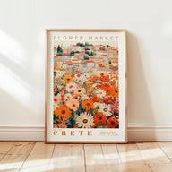 Crete Flower Market Poster - Posters - Flower Poster