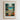 The image is a framed poster depicting a vibrant and colorful scene from the Flower Market in Cancun, Mexico.