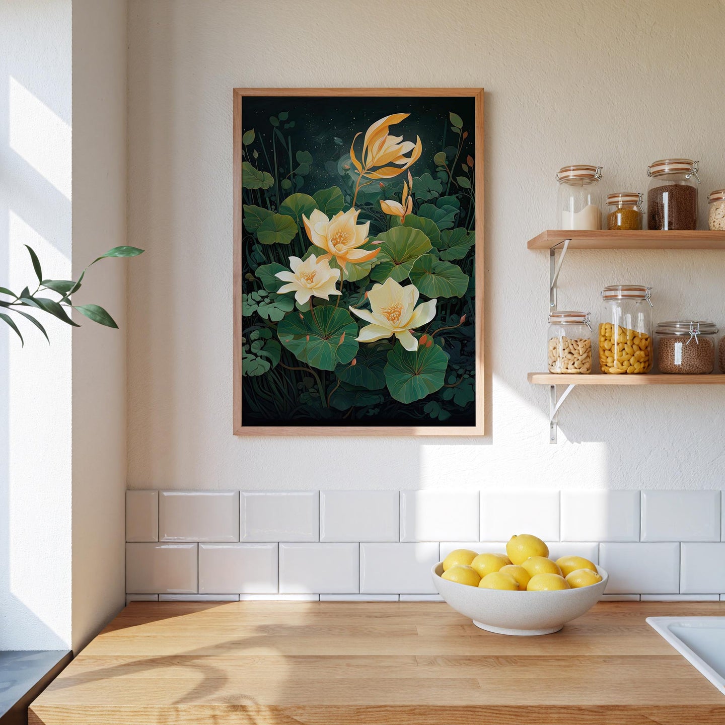 Dark Green Wildflower Poster - Poster - Flower Poster