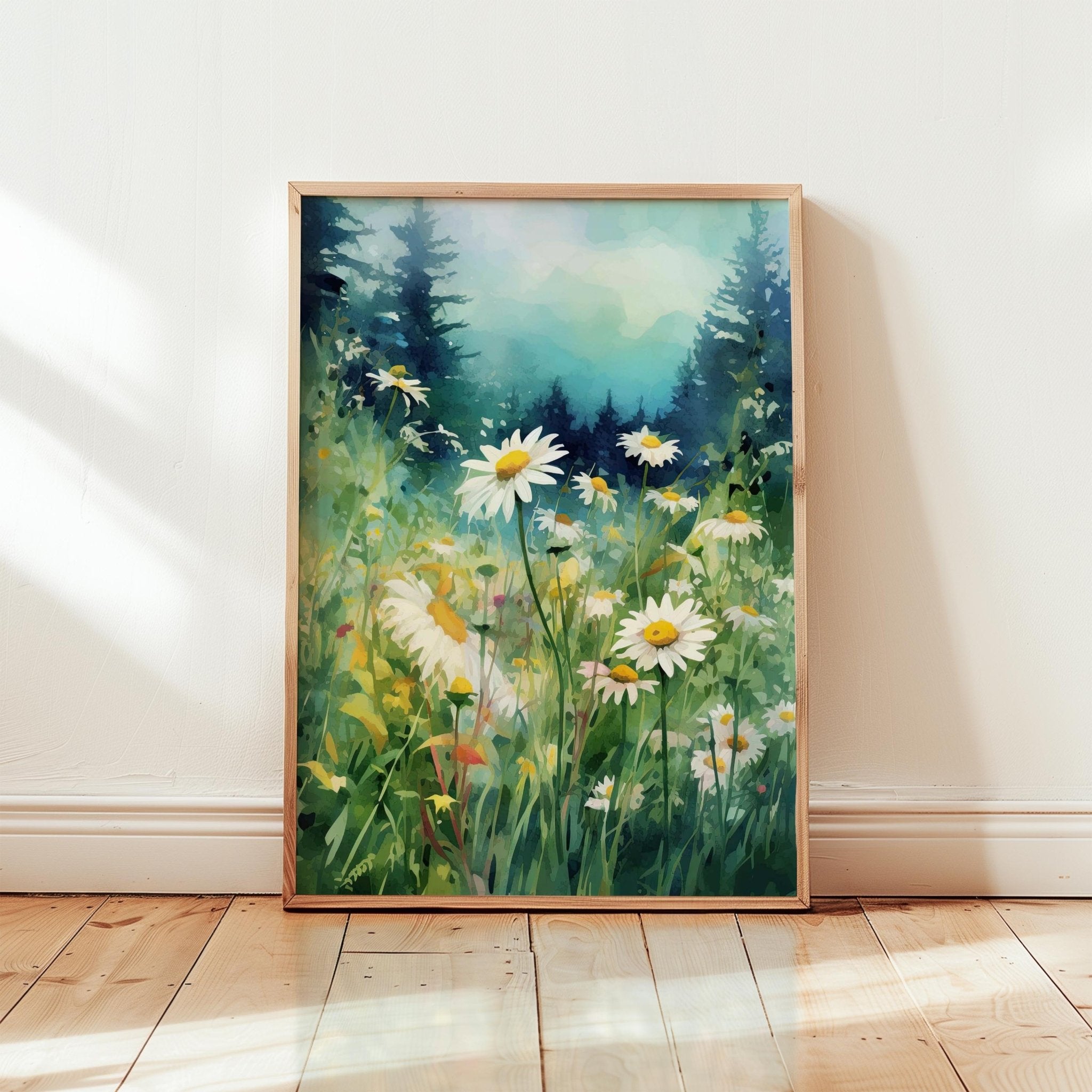 Dark Green Wildflower Poster - Poster - Flower Poster