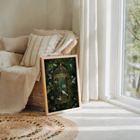Dark Green Wildflower Poster - Poster - Flower Poster