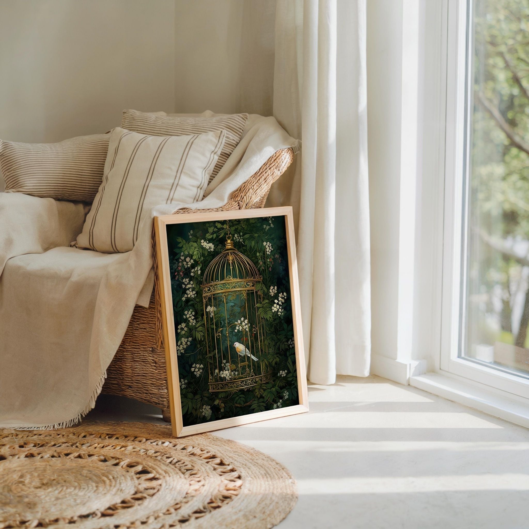 Dark Green Wildflower Poster - Poster - Flower Poster