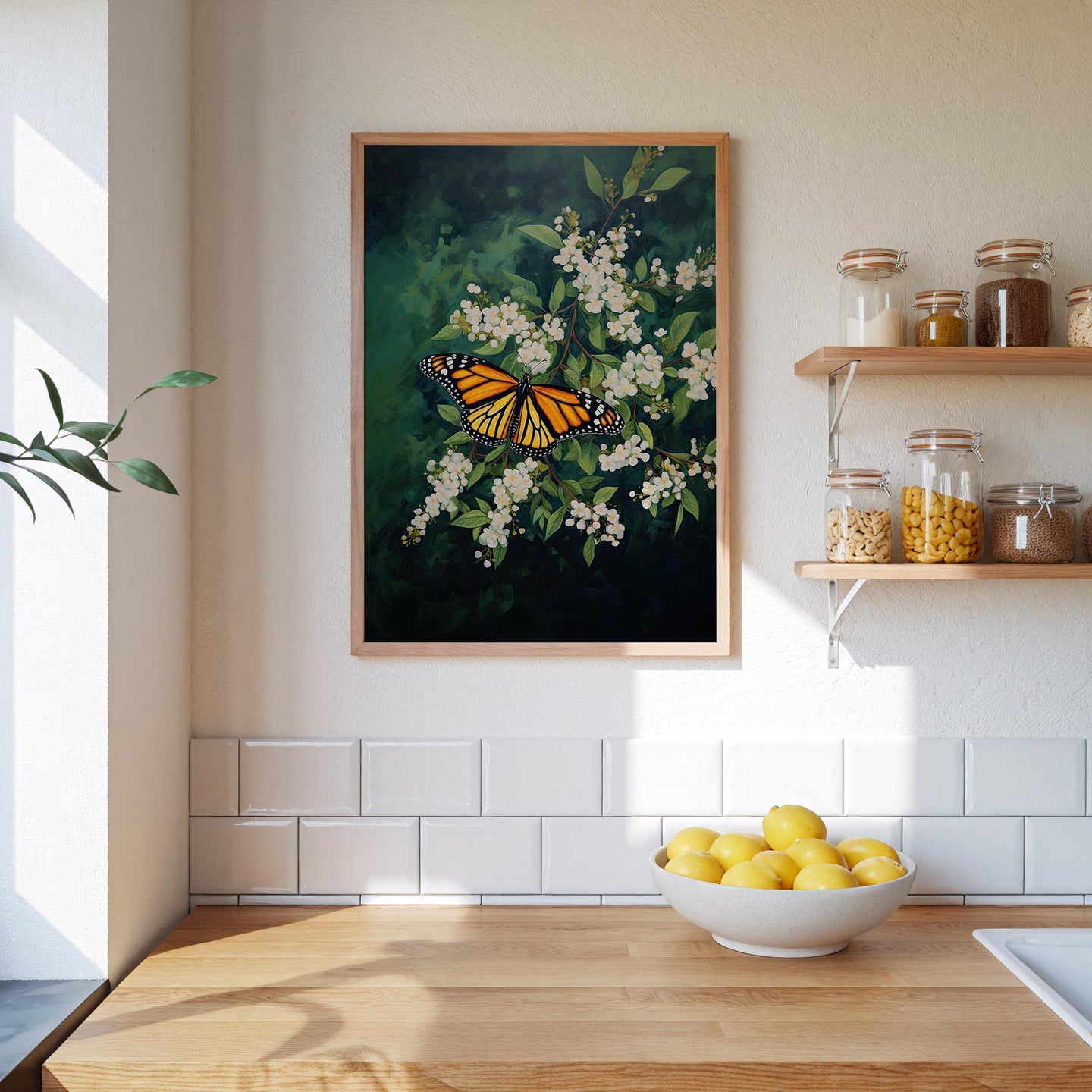 Dark Green Wildflower Poster - Poster - Flower Poster