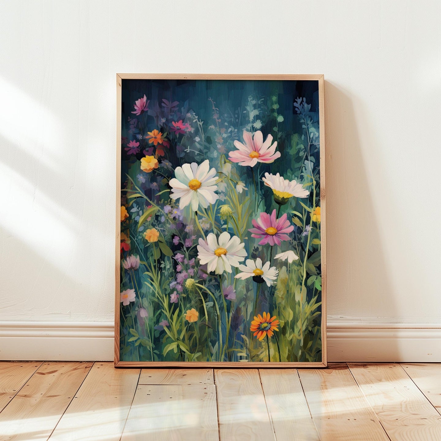 Dark Green Wildflower Poster - Poster - Flower Poster