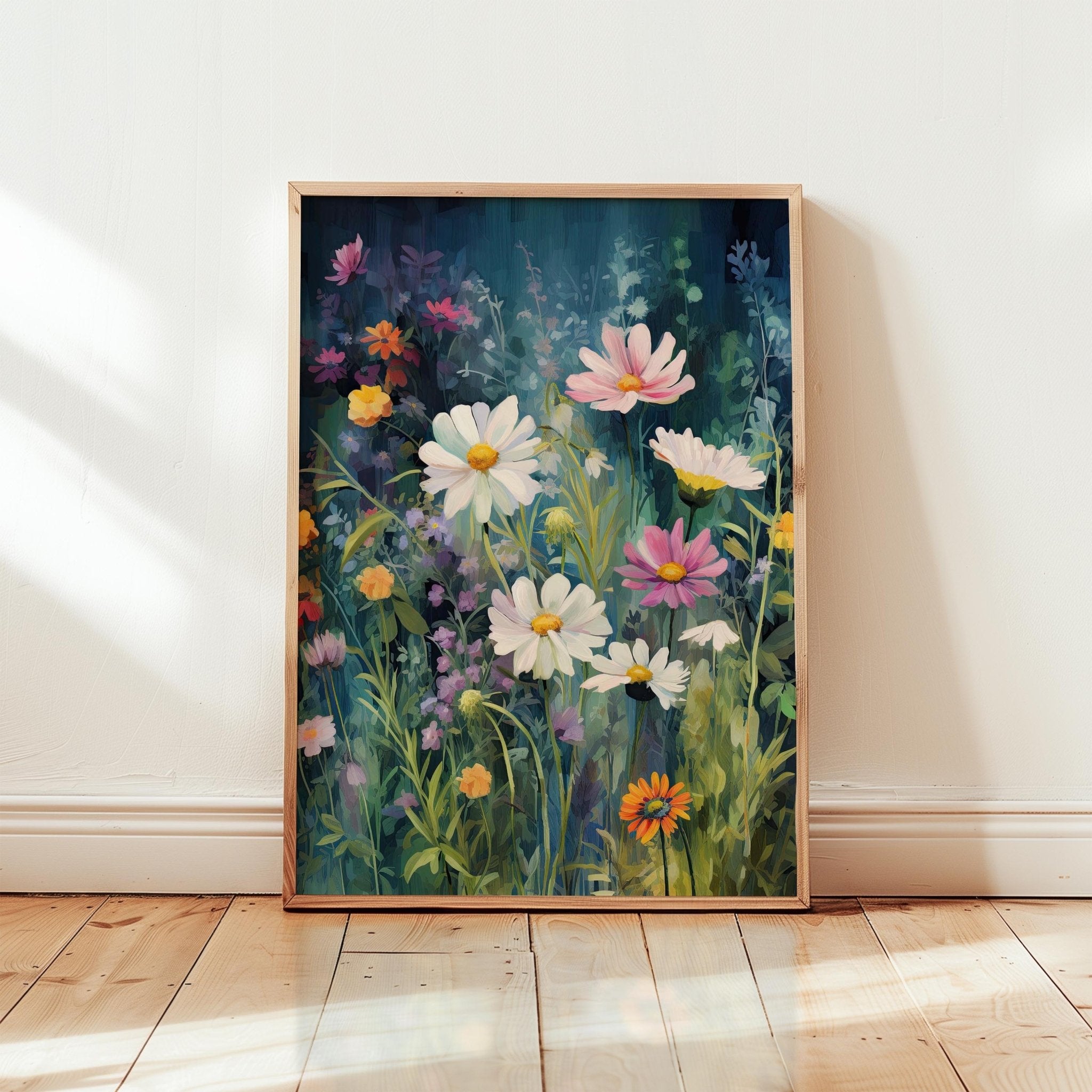 Dark Green Wildflower Poster - Poster - Flower Poster
