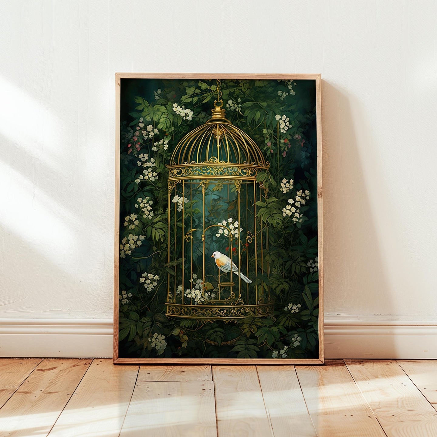 Dark Green Wildflower Poster - Poster - Flower Poster