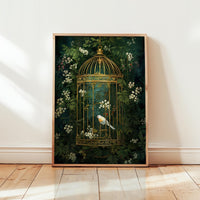 Dark Green Wildflower Poster - Poster - Flower Poster