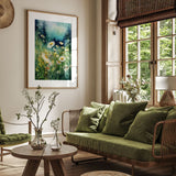 Dark Green Wildflower Poster - Poster - Flower Poster