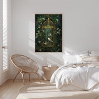 Dark Green Wildflower Poster - Poster - Flower Poster