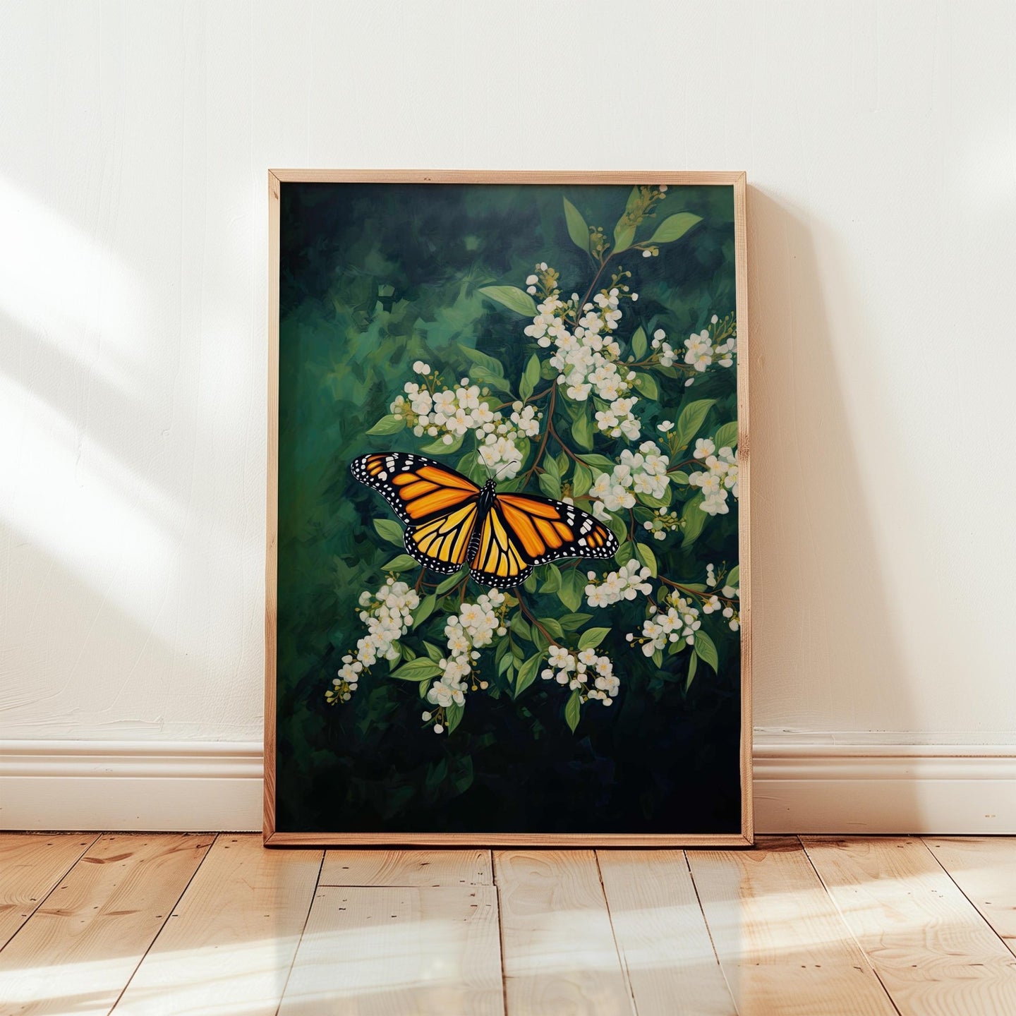 Dark Green Wildflower Poster - Poster - Flower Poster