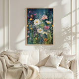 Dark Green Wildflower Poster - Poster - Flower Poster