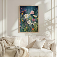 Dark Green Wildflower Poster - Poster - Flower Poster