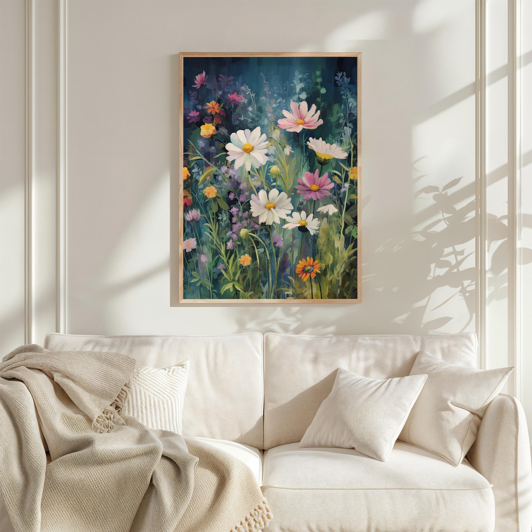 Dark Green Wildflower Poster - Poster - Flower Poster