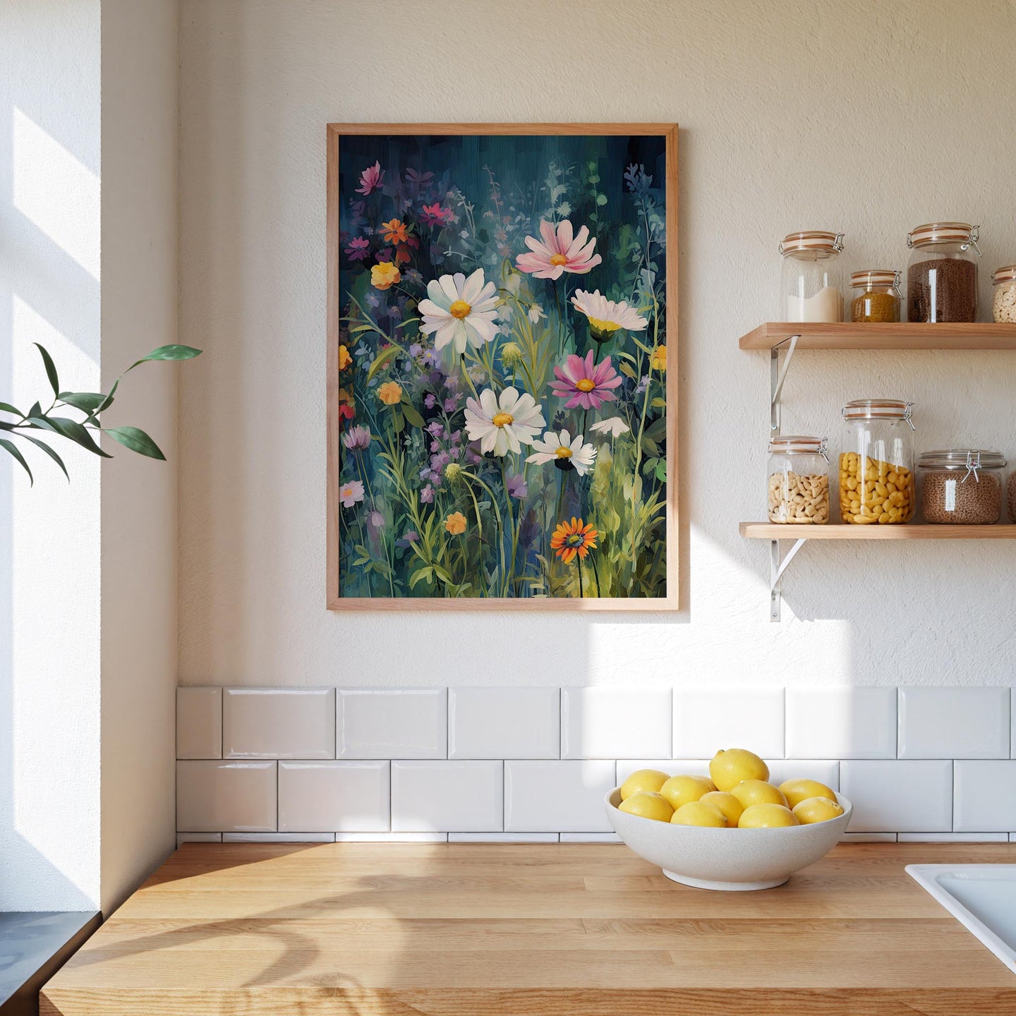 Dark Green Wildflower Poster - Poster - Flower Poster