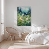Dark Green Wildflower Poster - Poster - Flower Poster