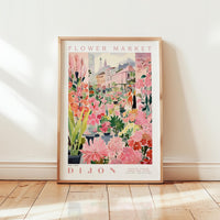 Dijon Flower Market Poster - Posters - Flower Poster