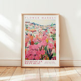 Dominican Republic Flower Market Poster - Poster - Flower Poster