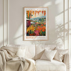 Dominican Republic Flower Market Poster - Poster - Flower Poster