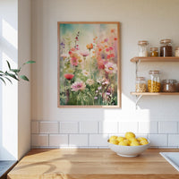 Dreamy Wildflower Poster - Poster - Flower Poster