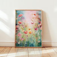 Dreamy Wildflower Poster - Poster - Flower Poster